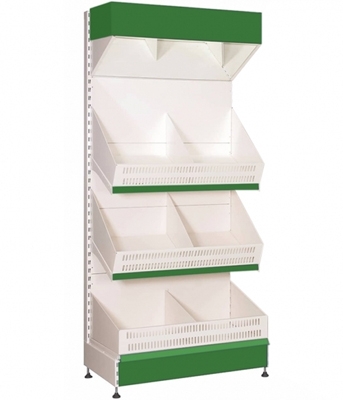 Fruit and vegetable shelves - GROCERY STORE SHELVES