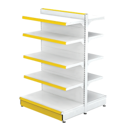 Étagères métalliques de vente au détail Gondoles 70*180 Base 40 cm et 8 étagères de 30 cm