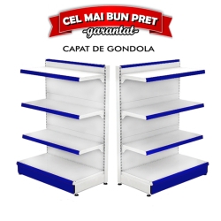 Étagère Gondole Métallique Retail 100*140 Base 50 cm et 3 Étagères de 40 cm