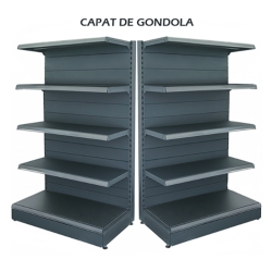 Retail Metal Gondola Shelf 100*180 Base 40 cm and 4 Shelves of 30 cm