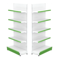 Wall Metal Shelf 70x220 cm Base 40 cm  with 4 Shelves of 30 cm