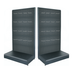 Estantería de pared metálica con ganchos 100*225 base 50 cm