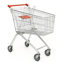 Carro de supermercado 75 lt con silla para bebé