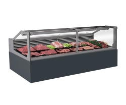 Vitrina-frigorifica-pentru-mezeluri-specialitati-carne-125-cm-RAL7016-gri-antracit-lumina-carne-LED-FULL-STATIC-motor interior