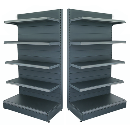 Etagère de magasin murale en métal 70*225, socle 50 cm et 4 étagères de 40 cm