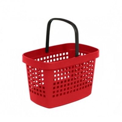 Supermarket Basket Plastic with 1 Handle 28 Liters