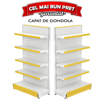 Retail Metal Gondola Shelf 100*180 Base 40 cm and 4 Shelves of 30 cm | Shop Furniture
