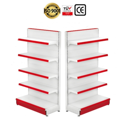 Raft metalic capat de gondola 100*180 baza 50 cm si 4 polite de 40 cm | Mobilier magazin