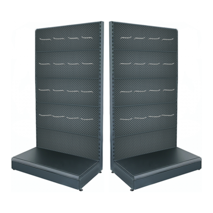 Estantería de pared metálica con ganchos 70*225 base 40 cm