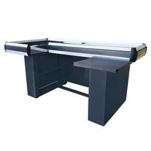Table de caisse à droite 1,6 m, en forme de 'U', cadre en PVC dur