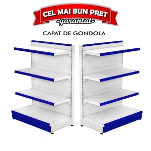 Étagère Gondole Métallique Retail 100*140 Base 50 cm et 3 Étagères de 40 cm