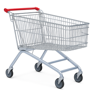 Chariot de supermarché 130 litres