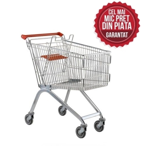 Chariot de supermarché 100 litres avec siège bébé