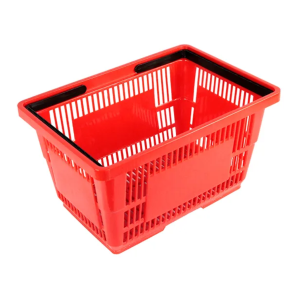 Cesta de supermercado de plástico con 2 asas 20 litros | Cesta de la compra