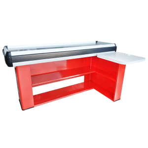 Masa tandem pentru casa de marcat 2.1 m, forma 'U', rama din PVC dur
